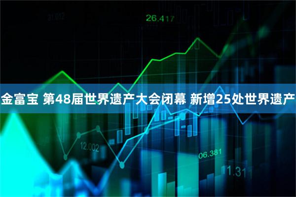 金富宝 第48届世界遗产大会闭幕 新增25处世界遗产
