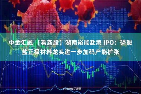 中金汇融 【看新股】湖南裕能赴港 IPO：磷酸盐正极材料龙头进一步加码产能扩张